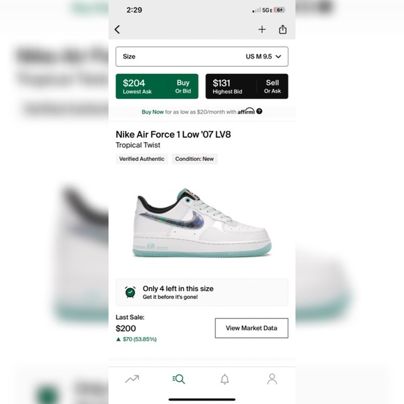 Nike AF-1 Low (Tropical Twist) - Picture 3 of 3